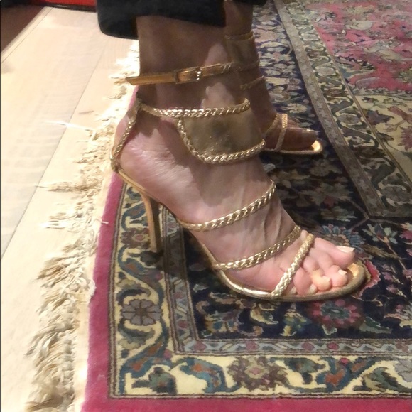 Never worn rose gold heels made in Italy - Picture 1 of 6